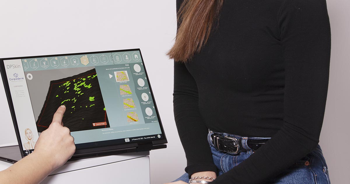 lecture des résultats de l'analyse de peau