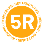 5 actions : restructurer, réduire, raffermir, remodeler, rajeunir