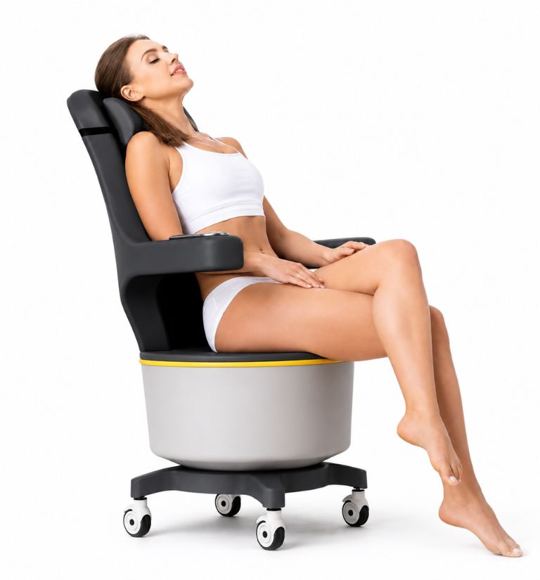 chaise EMS Esthé-FORM tonification musculaire en application