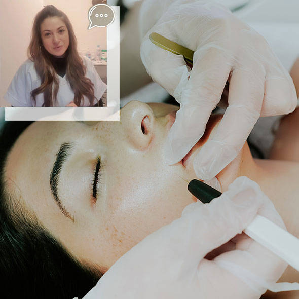 vignette témoignage de Marion sur l'épilation visage par thermolyse en institut