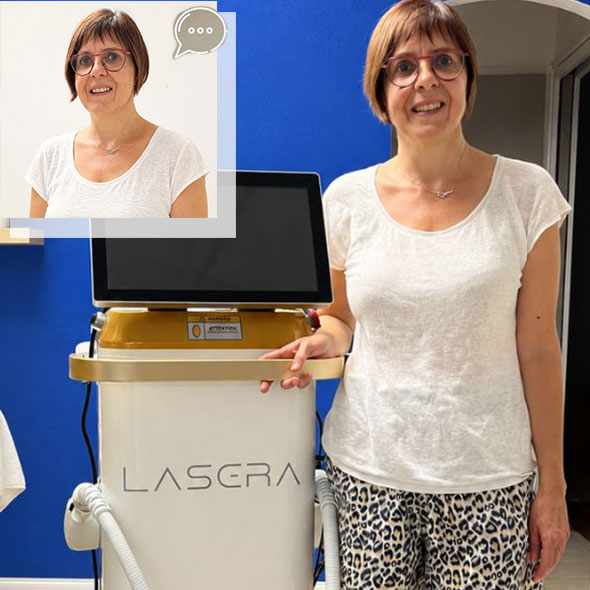 vignette présentation expertise laser de l'esthéticienne Maryline