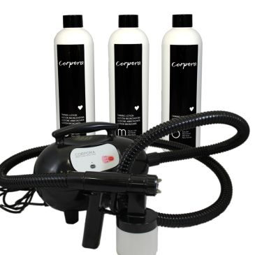 <p>Dispositif de bronzage par brumisation DHA</p>