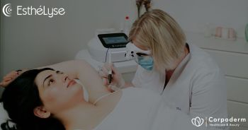 épilation définitive en institut avec l'appareil haute fréquence EsthéLyse