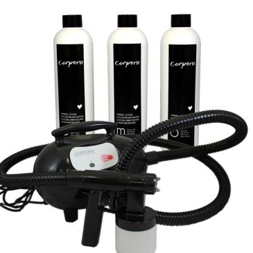 <p>Dispositif de bronzage par brumisation DHA</p>